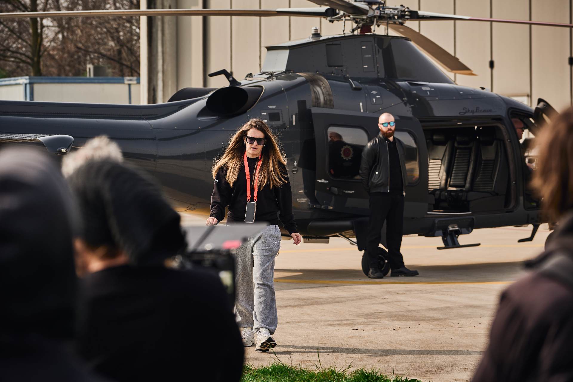 Eriadorfilm — production crew with helicopter